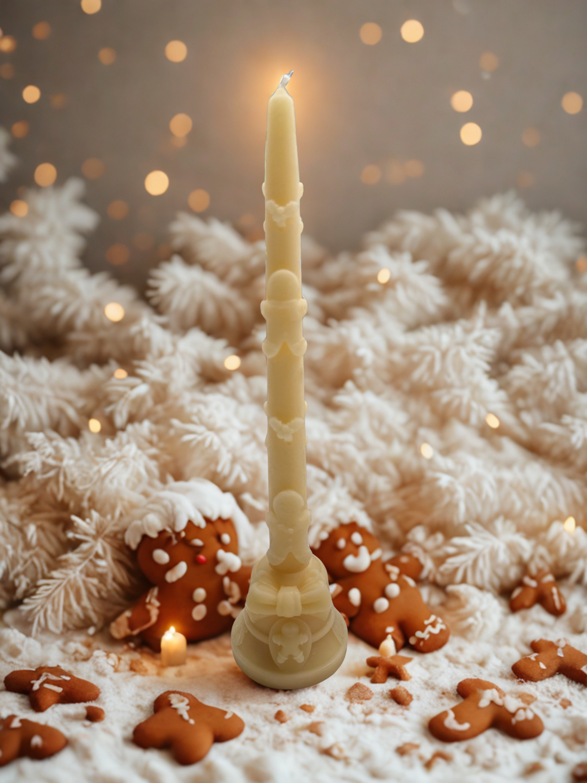 Gingerbread person Taper and Holder