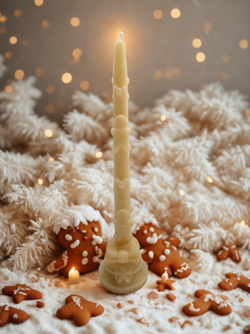 Gingerbread person Taper and Holder