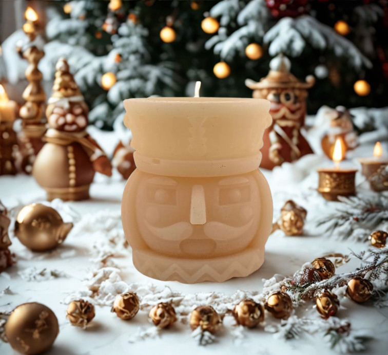 Nutcracker Christmas Taper and Holder