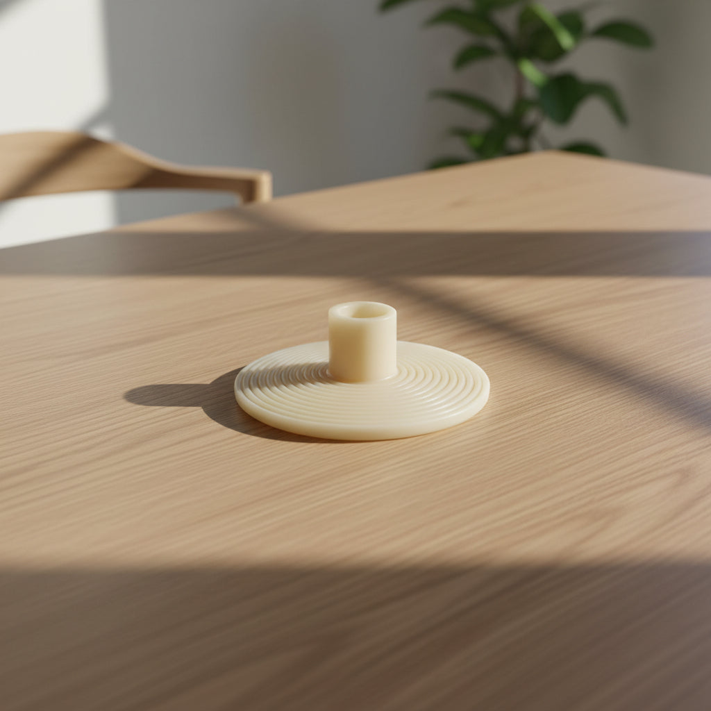 Round dinner candle holder